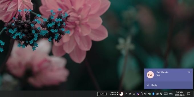 Microsoft Teams notifications