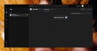 Microsoft Teams organization chart