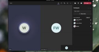 Microsoft Teams split screen