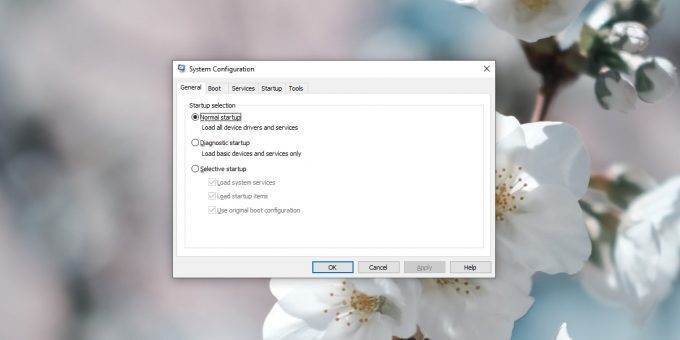 MsConfig Settings