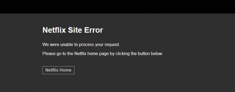 why does netflix say this site can't be reached