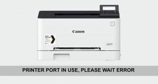 PRINTER PORT IN USE, PLEASE WAIT ERROR