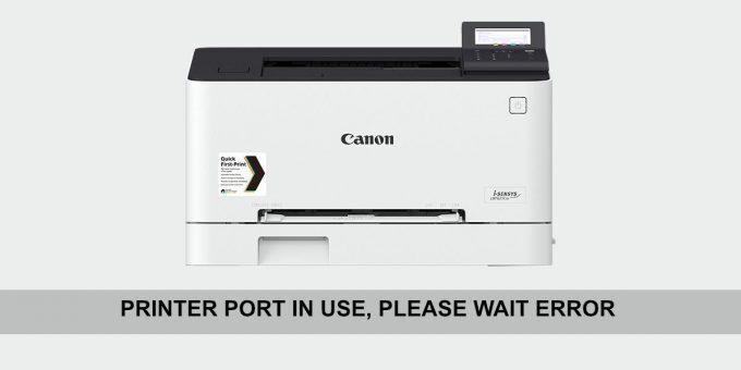 PRINTER PORT IN USE, PLEASE WAIT ERROR