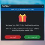 TotalAV full trial uninstall promo
