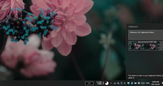 Windows 10 clipboard history