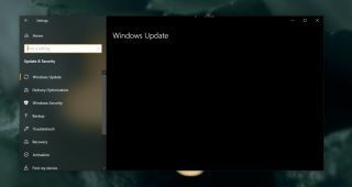 Windows update & security tab not loading