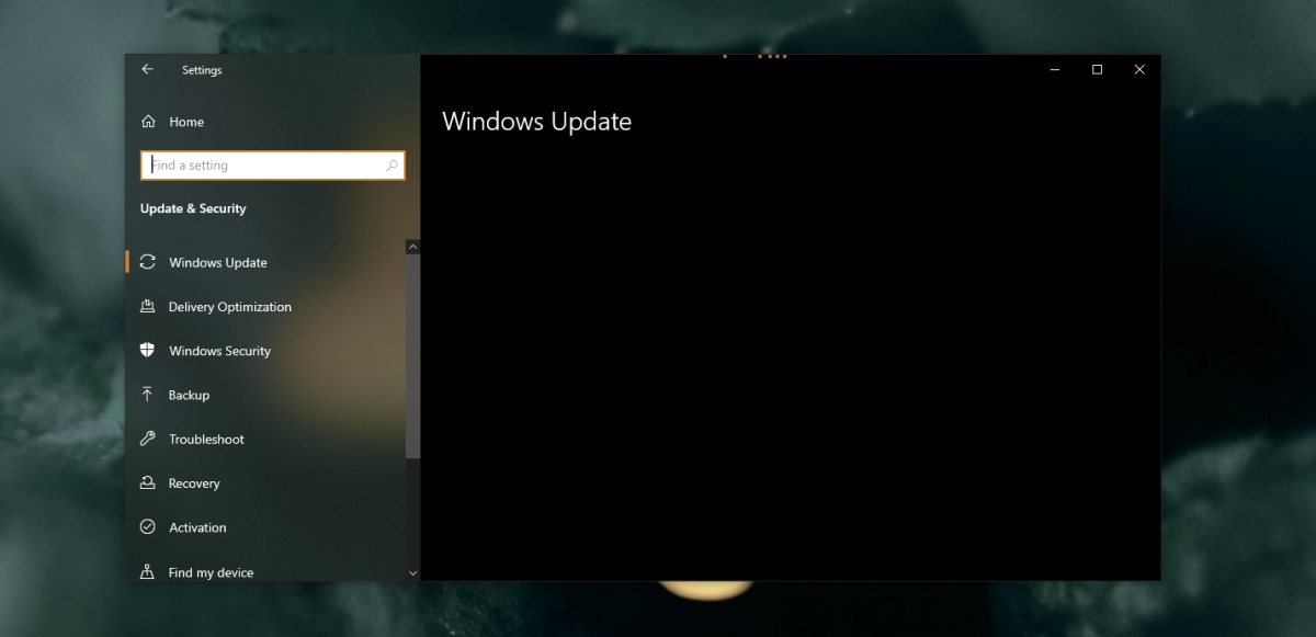 windows updates wont open