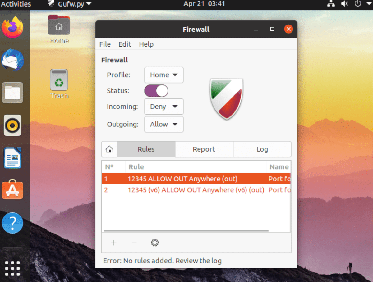 Firewall allow. Брандмауэр Linux. Файрвол Ubuntu. Gufw Firewall. Межсетевой экран Ubuntu.