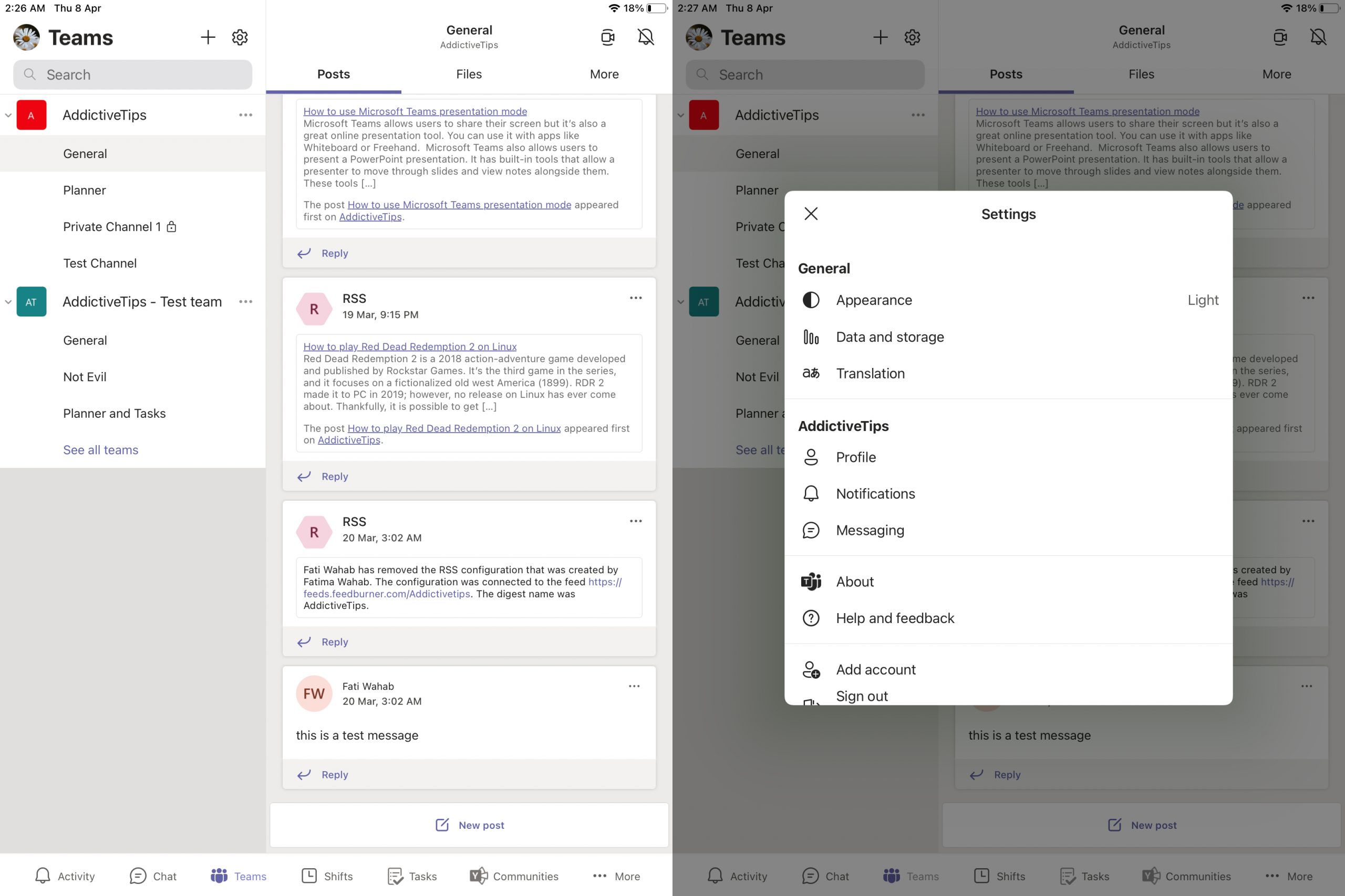 Microsoft Teams IPad My Road microsoft-teams-ipad-my-road