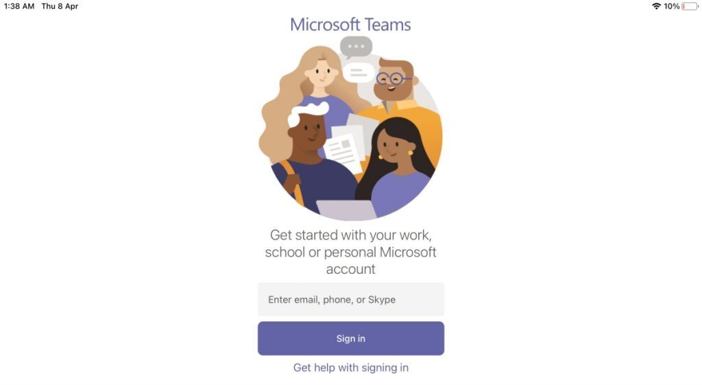 How to install and use the Microsoft Teams iPad app