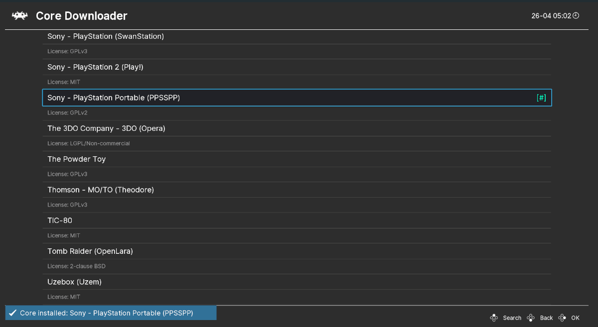 retroarch psp core not there retroarch psp core not there