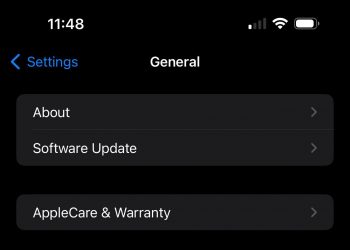 iPhone software update