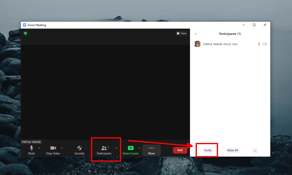 how to invite someone on zoom call