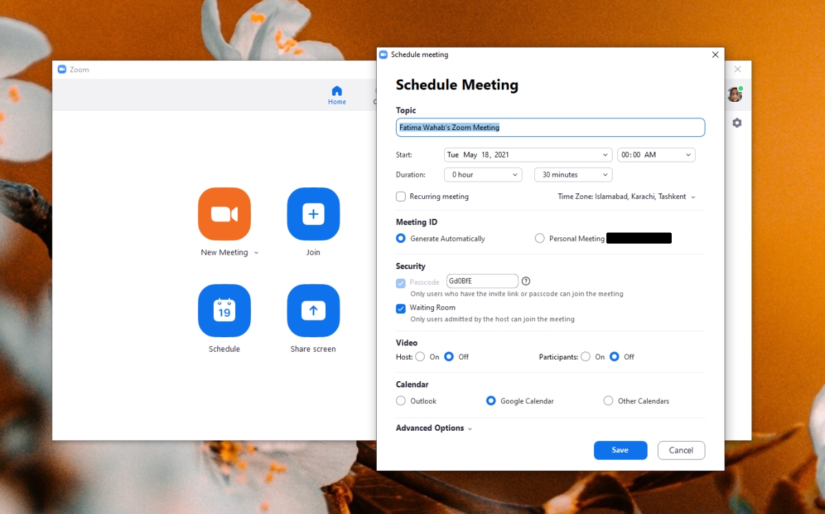 How to set up a Zoom meeting
