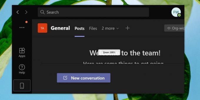 zoom in Microsoft Teams