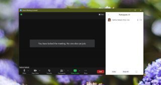 Zoom: lock meetings