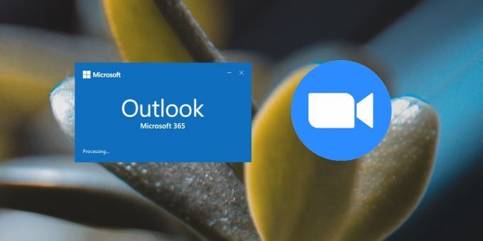Zoom meeting in outlook