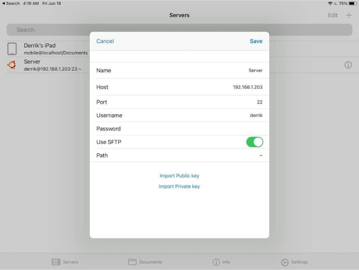 How to access a remote Linux computer from an iPad