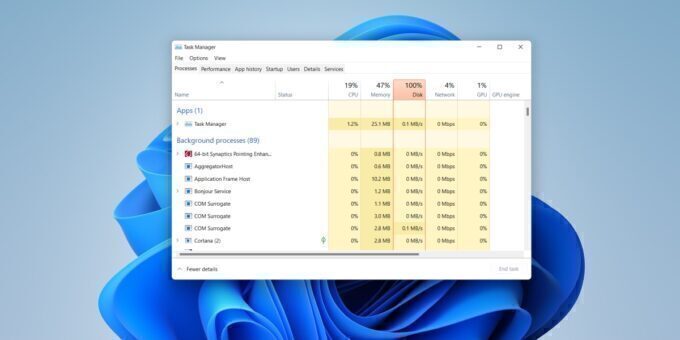 Task Manager on Windows 11