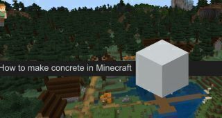 concrete in minecraft