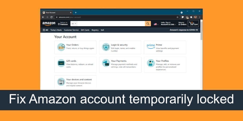 How to fix Amazon account temporarily locked