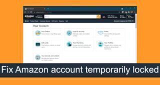 fix Amazon account temporarily locked