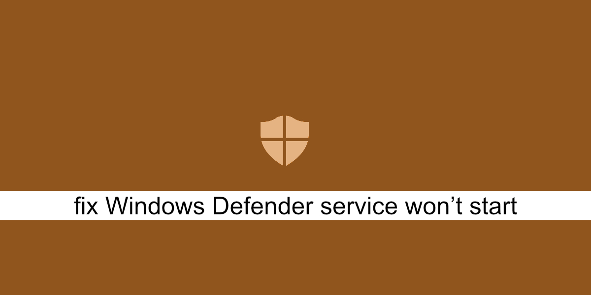исправить служба Защитника Windows не запускается