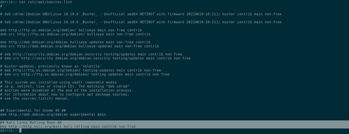 How to install Kali Linux apps in Debian