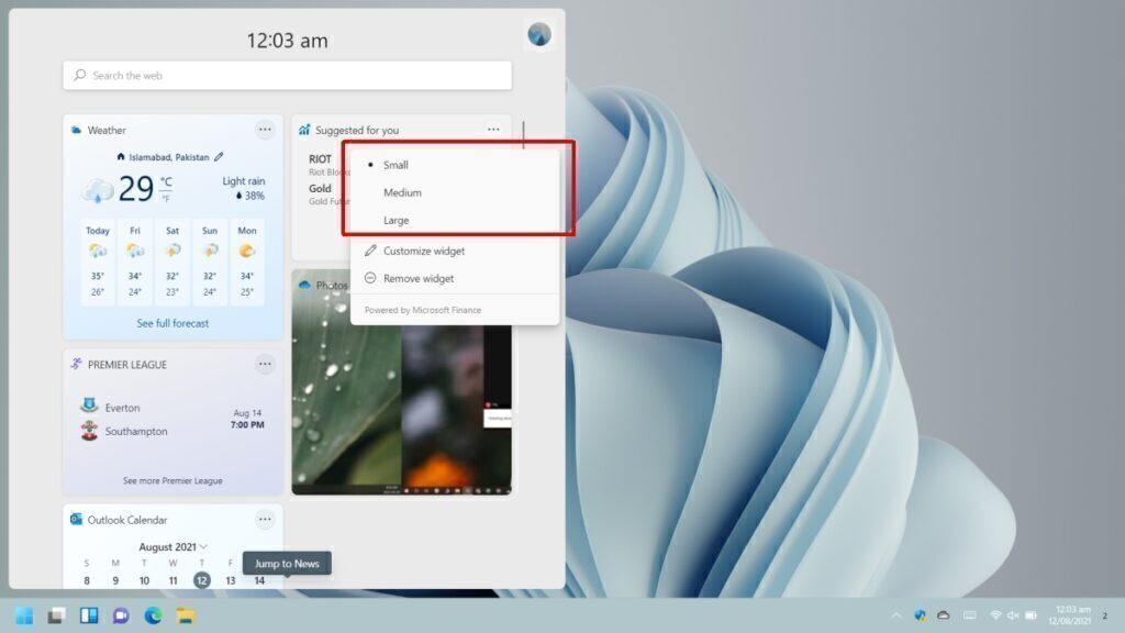 How to add/remove widgets on Windows 11