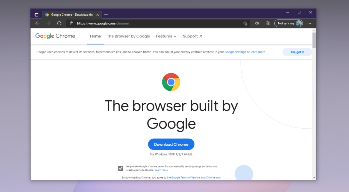 chrome download page