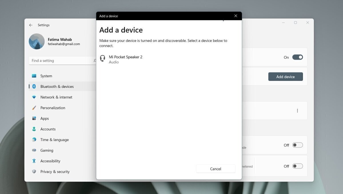 How to turn on Bluetooth on Windows 11 and connect a device