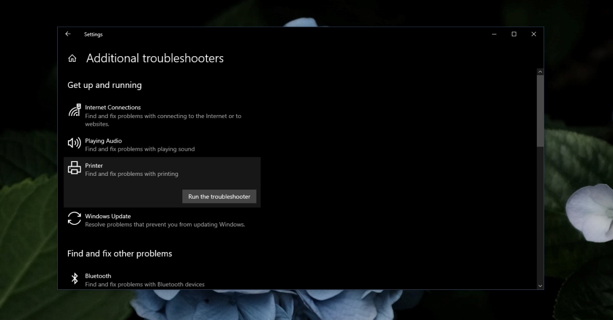 Run printer troubleshooter - Come risolvere Windows non può connettersi alla stampante