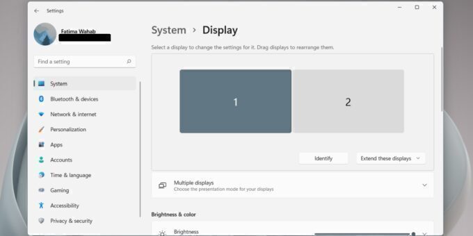 multiple monitors on Windows 11