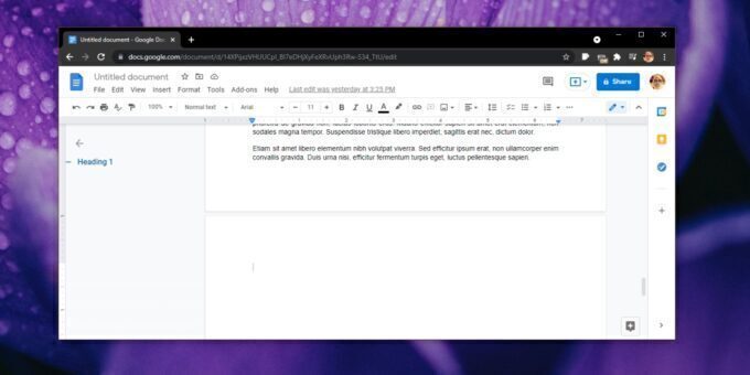 Delete a blank page in Google Documents