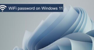 WiFi password on Windows 11