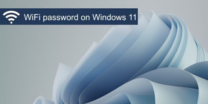 WiFi password on Windows 11
