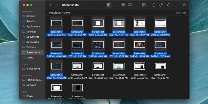 select files macos
