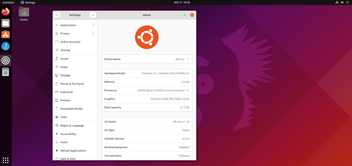 2110 desktop - Come eseguire l’aggiornamento a Ubuntu 21.10