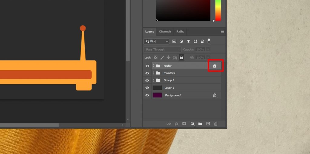 How to unlock layers in Adobe