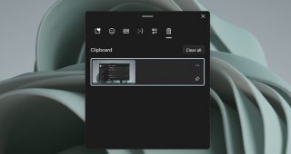 clipboard history on Windows 11