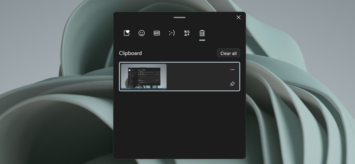 история буфера обмена в Windows 11