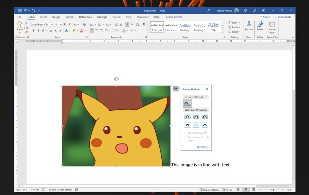  how to move pictures in microsoft word 