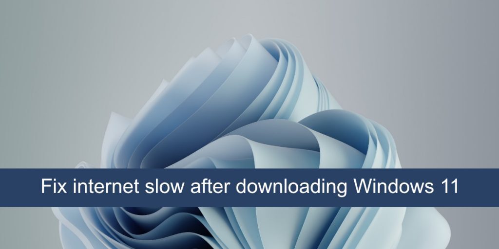 How to fix internet slow after downloading Windows 11