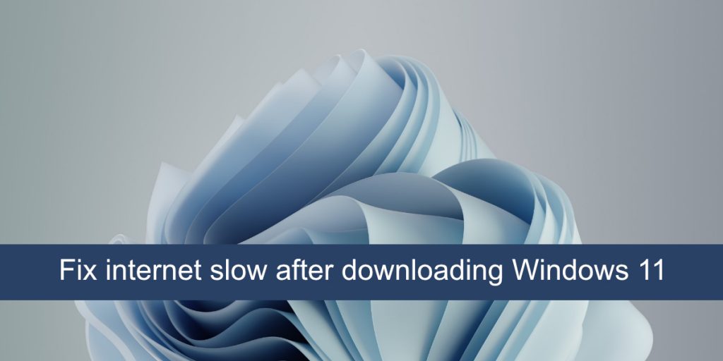 windows 11 slow internet after update