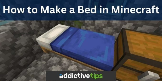 Make a bed in Minecraft