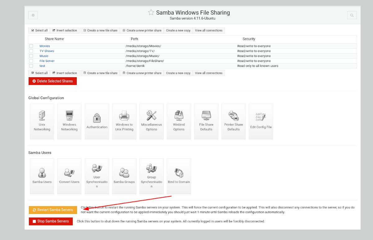 jeg er sulten Pioner Sammensætning How to set up Samba shares in Ubuntu Server the easy way