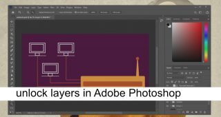 unlock layers in Adobe Photoshop