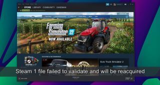 Steam 1 file failed to validate and will be reacquired