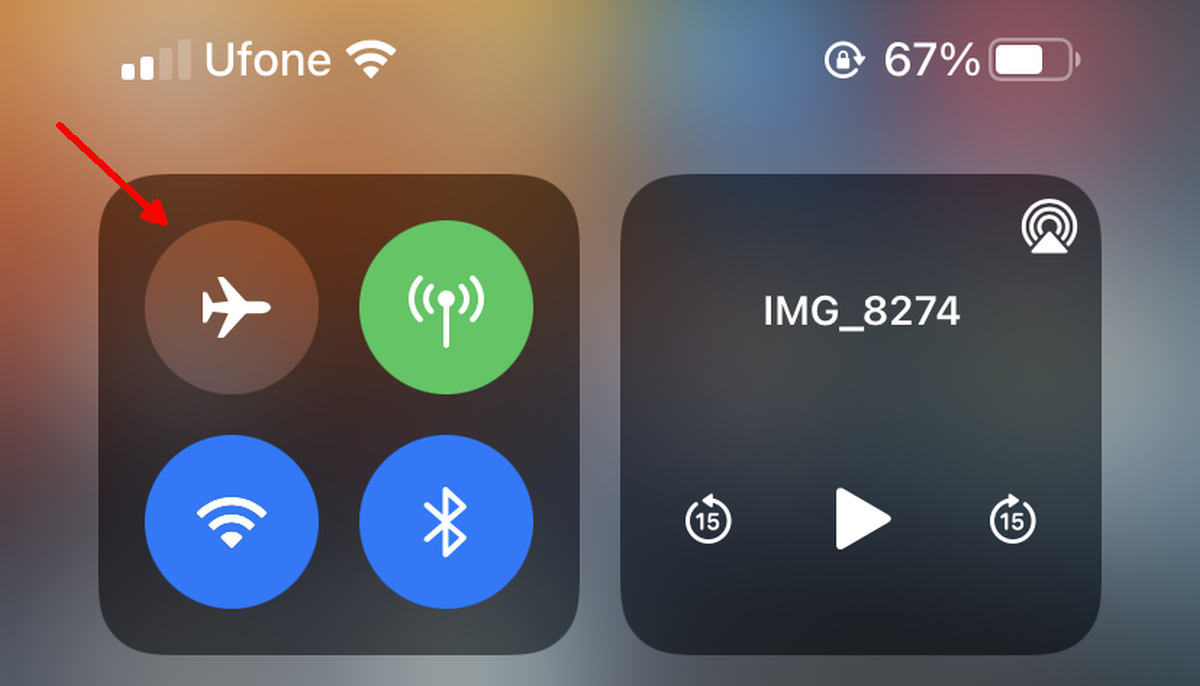 Toggle Airplane mode - Come risolvere i problemi Wi-Fi con iOS 15