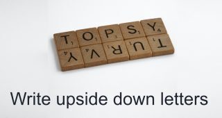 Upside Down Text